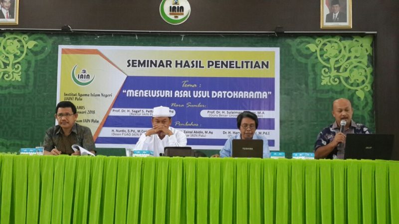 Rektor IAIN Palu Dukung Penelitian Pembawa Ajaran Islam di Sulteng
