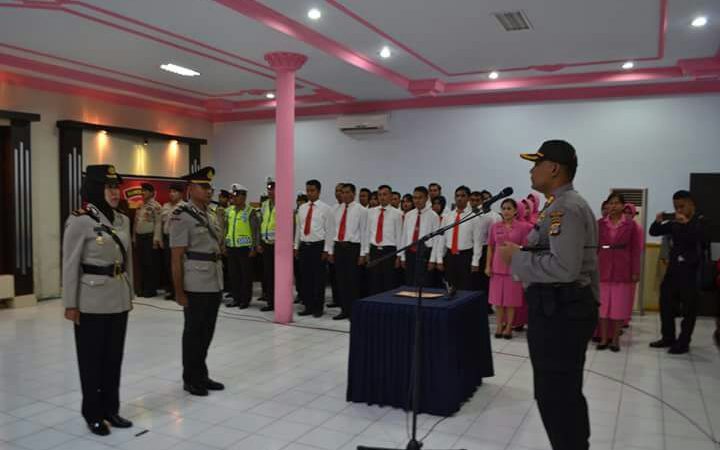 Kapolres Palu Pimpin Upacara Sertijab Kasat Resnarkoba