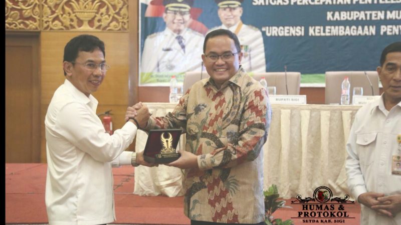 Bupati Muba Akui, Sigi Kabupaten Best Practice Reforma Agraria