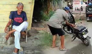 Tolak Ditilang, Kakek Ini Bakar Motornya