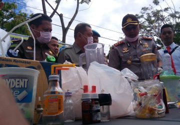 Polres Palu Musnahkan Babuk Narkotika