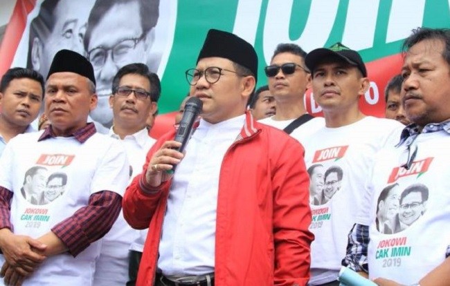 Muhaimin Iskandar saat meresmikan Posko Jokowi Cak Imin Join