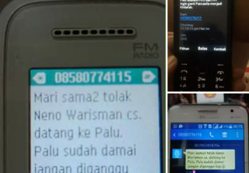 Beredar SMS Provokatif Jelang Deklarasi #2019GantiPresiden di Palu