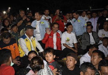 Nobar Bareng Presiden, Pengungsi Gempa Lombok Bahagia
