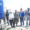 Menteri Rini Tinjau Pembangunan 550 Huntara di Sigi