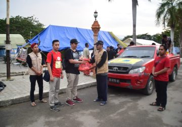 PB PMII Kembali Bagikan Paket Sembako di Posko Pengungsian Masjid Agung Palu