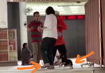 Polisi Amankan Wanita yang Bawa Anjing ke Mesjid