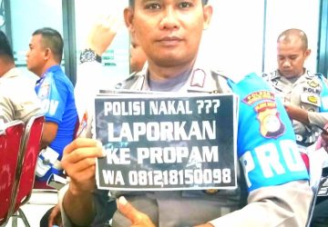 Polres Mamuju Utara Sebarkan Pamplet “Polisi Nakal Laporkan ke Propam”