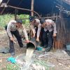 Polsek Batui Razia Cap Tikus dan Saguer di Kebun