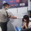 Pemohon SIM, SKCK dan DPKT di Polres Palu Deteksi Suhu Tubuh