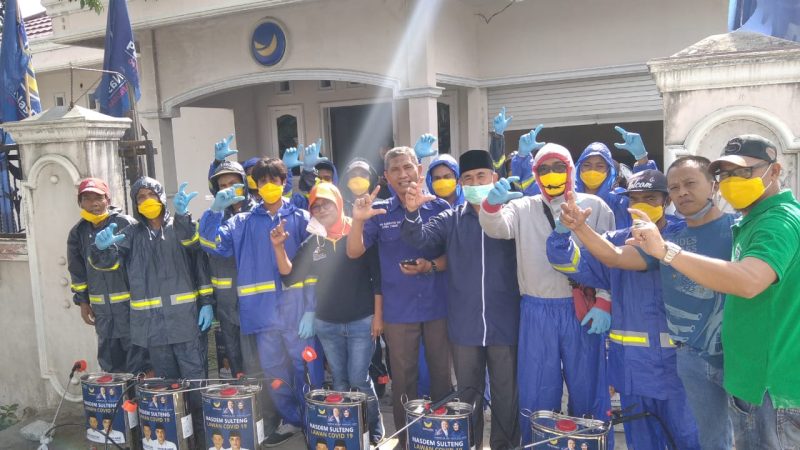 NasDem Sigi Semprot Desinfektan Pemukiman Warga