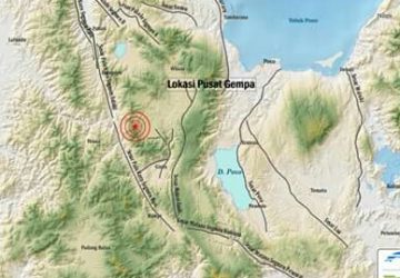 Gempa Magnitudo 4.3 Guncang Kabupaten Poso