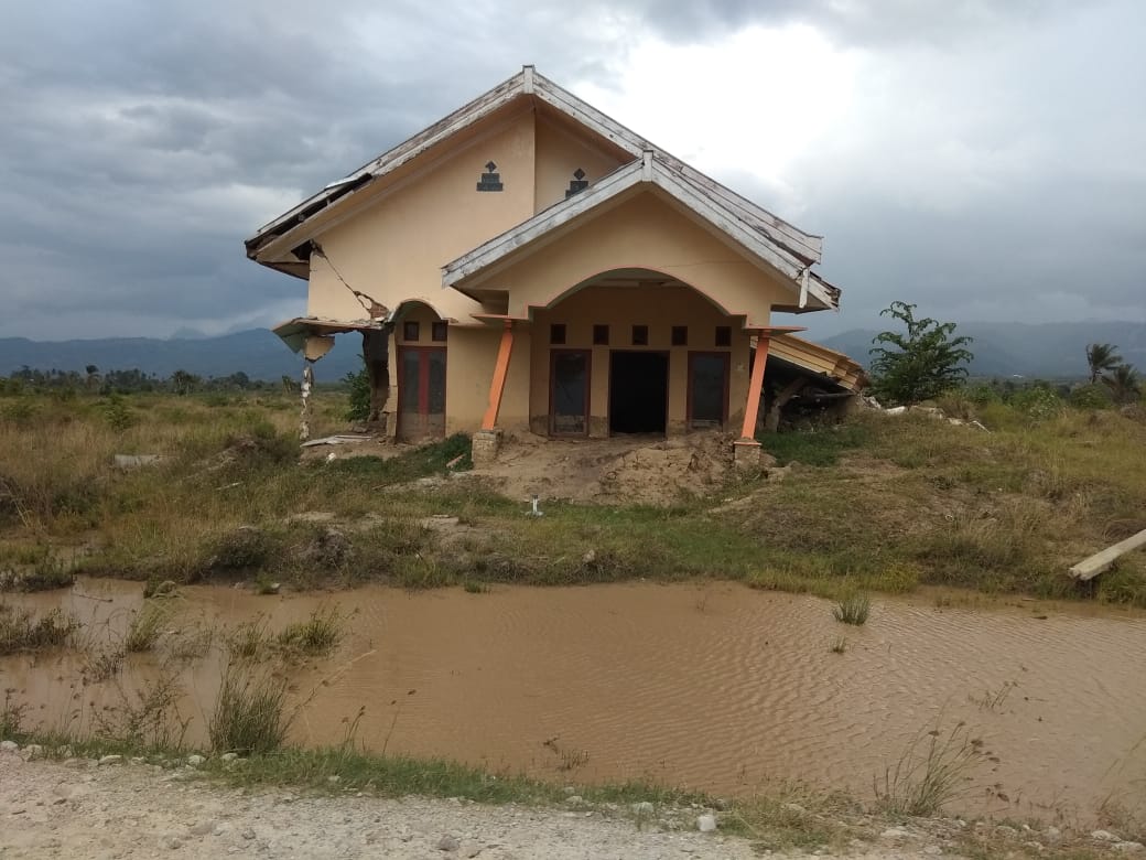 Lokasi Terdampak Likuifaksi di Desa Jono Oge, Kecamatan Biromaru, Kabupaten Sigi. Foto: Dok Ekonesia