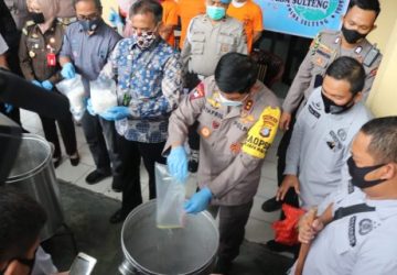 25 Kg Narkotika Dimusnahkan Polda Sulawesi Tengah