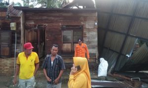 8 Unit Rumah Rusak Diterjang Angin Puting Beliung di Kabupaten Batubara