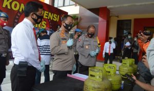 Polres Sigi Ungkap Perdagangan Tabung Elpiji Ilegal