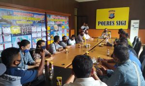 Eratkan Kemitraan, Kapolres Sigi Ajak Media Coffee Morning