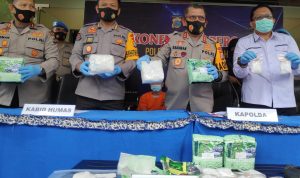Polda Sulteng Gagalkan 7,3 Kg Sabu Masuk Palu, Satu Pelaku di Dor
