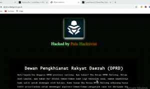 Situs DPRD Sulteng Diretas, Ini Pesan Hacker Terkait Demo UU Ciptaker