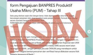 Waspada Hoax Formulir Pengajuan Banpres Produktif Usaha Mikro