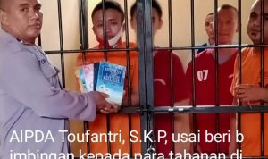 Inovasi Aipda Toufantri Buat Perpustakaan Mini di Rutan Polres Sigi