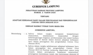 Pelanggar Prokes di Lampung Didenda Rp1 Juta