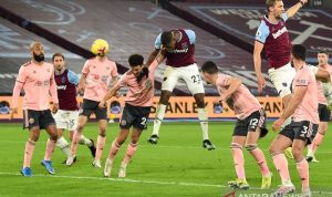 West Ham Merangsek ke Posisi Keempat Klasemen Setelah Kalahkan Sheffield United