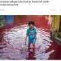 Media Internasional Ramai Soroti Banjir Berwarna Merah di Pekalongan