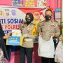 Satlantas Polres Maros Bagikan Paket Sembako dan Nasi Kotak Kepada Kaum Dhuafa