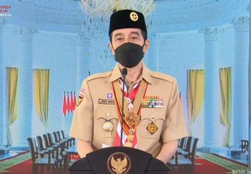 Presiden: Pramuka Harus Jadi Pelopor Disiplin Prokes