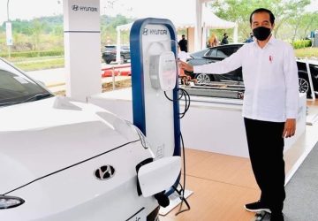 Presiden Groundbreaking Pabrik Baterai Kendaraan Listrik Indonesia