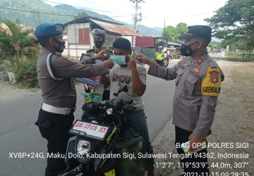 Operasi Zebra Dimulai, Kasat Lantas Polres Sigi Ingatkan Kesadaran Tertib Berlalu Lintas