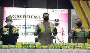 Polisi Gagalkan 100 Kg Sabu Jaringan Internasional