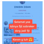 Imbas Video Parodi, Subcribe Youtube Zidan Berkurang 74 Persen