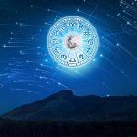 zodiac signs inside horoscope circle astrology sky with many stars moons astrology 34998 606