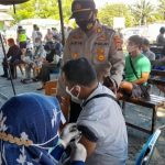 HUT Bhayangkara Ke-76, Polsek Biromaru Vaksinasi Massal