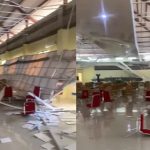 Atap Gedung PKK Kantor Gubernur Sulbar Roboh Akibat Gempa Mamuju M5,8