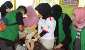 Satu Dekade TBM Arteria, Bakti Sosial di Pulau Pangalasiang