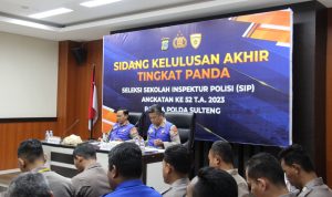 35 Bintara Polda Sulteng Dinyatakan Lulus Terpilih SIP
