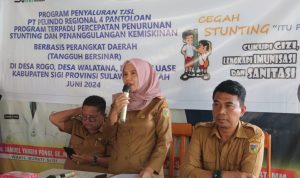 Sekwan DPRD Sulteng Serahkan Bantuan Tangguh Bersinar untuk Cegah Stunting