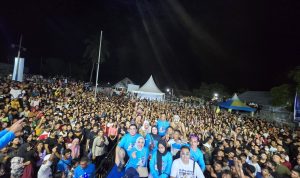 Ribuan Masyarakat Saksikan Pembukaan Turnamen Volly Ball BERANI CUP 2024 di Parigi Moutong