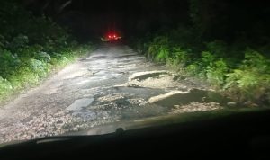 Ruas Jalan Buko ke Salakan, Bangkep Rusak Parah
