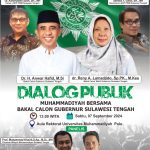 Hari Ini Anwar Hafid akan Paparkan Visi Misi kepada Warga Muhammadiyah Sulteng
