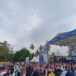 Zumba Massal Perembuan BERANI di Desa Tada Berlangsung Meriah