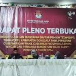 KPU Donggala Tetapkan 223.942 DPT di Pilkada 2024