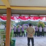 Kapolsek Moutong Pimpin Apel Operasi Lilin Sambut Tahun Baru 2025