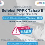 BKN Perpanjang  Pendaftaran Seleksi PPPK Tahap 2 Hingga 7 Januari 2025