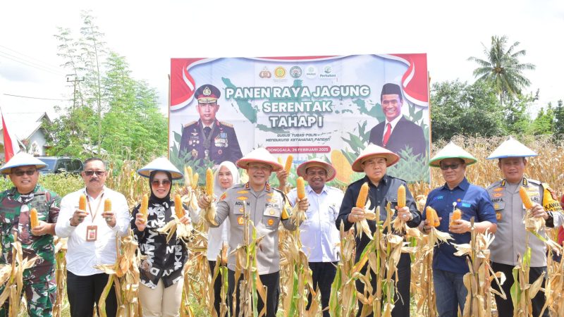 Kapolda Sulteng Pimpin Panen Raya Jagung Serentak di Donggala