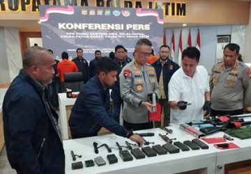 Jaringan Pemasok Senjata ke KKB Papua Terbongkar, Polda Jatim Tangkap Tujuh Tersangka