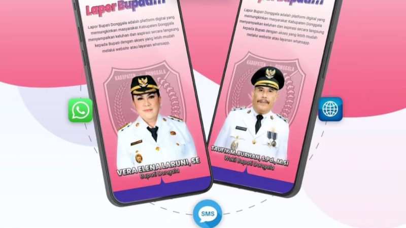 Pemkab Donggala Luncurkan ‘Lapor Bupati’, Warga Bisa Sampaikan Keluhan via Website dan WhatsApp